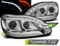 Preview: LED Tagfahrlicht Design Scheinwerfer für Mercedes Benz S-Klasse W220 98-05 chrom mit LED Blinker